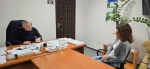 В минувший четверг глава района Сергей Николаевич встретился с учителем начальных классов МОУ СОШ №2 р.п. Дергачи Дубодел Мариной Раильевной