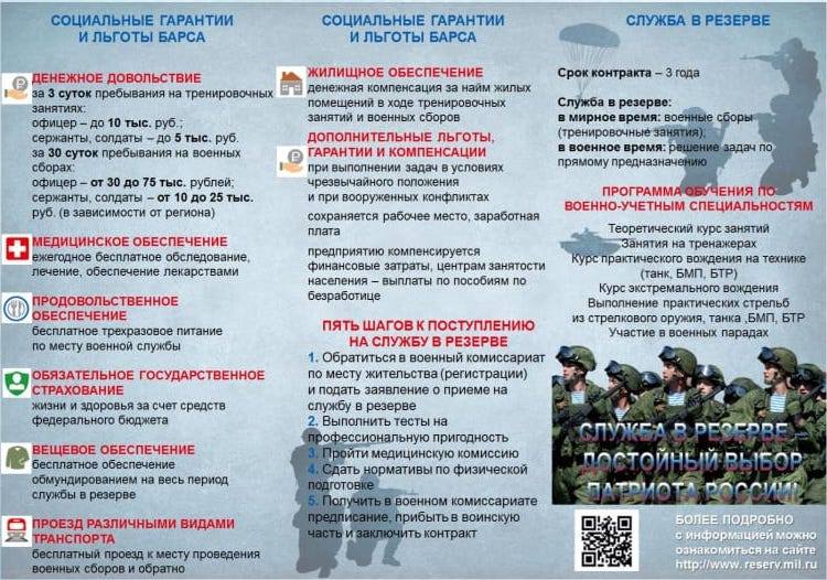 Военный комиссариат Ершовского, Дергачевского и Озинского районов Саратовской области проводит отбор граждан, пребывающих в запасе, для заключения контракта на пребывание в мобилизационном людском резерве